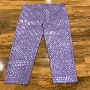 Under Armor Purple Patterned Capris